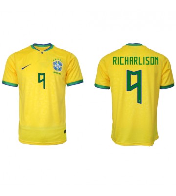 Brazylia Richarlison #9 Koszulka Podstawowych MŚ 2022 Krótki Rękaw